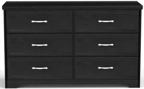 Modern Bedroom Dresser 3-Drawer Chest with 6 Storage Drawers for Clothes & Accessories