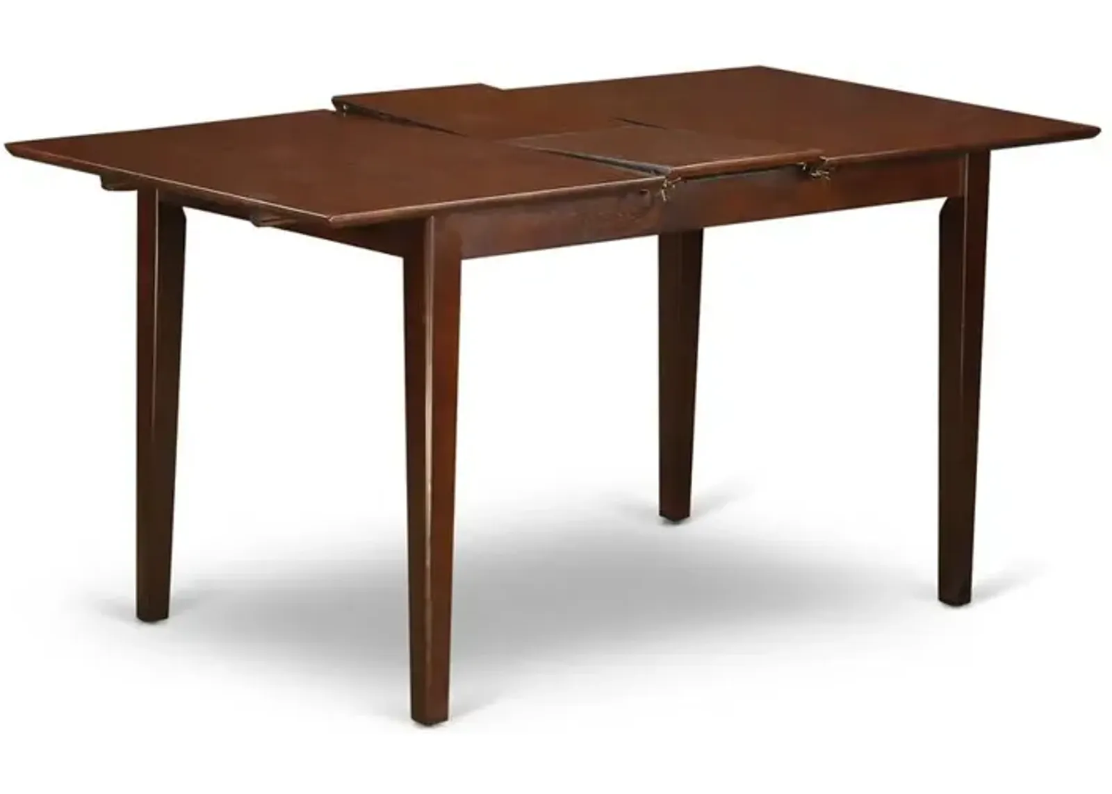 East West Furniture Picasso  Table  32  in  x  60in  with  12  in  butterfly  leaf  -  Mahogany  Finish