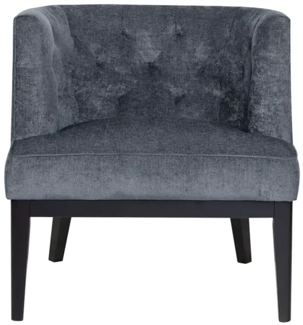 Streamdale Diamond-Stitched Accent Chair with Curved Tub Seating and Wood Frame
