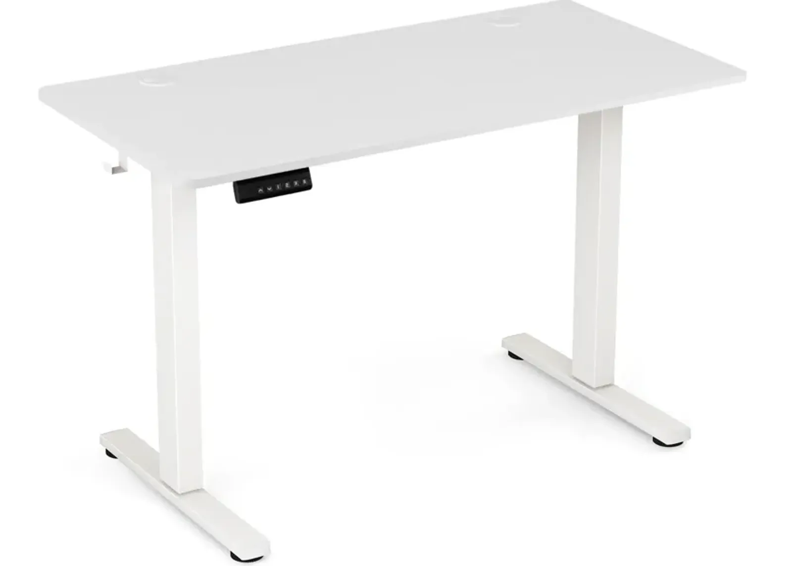 Adjustable Electric Standing Desk with 3 Memory Height Settings, Cable Management, and Hooks