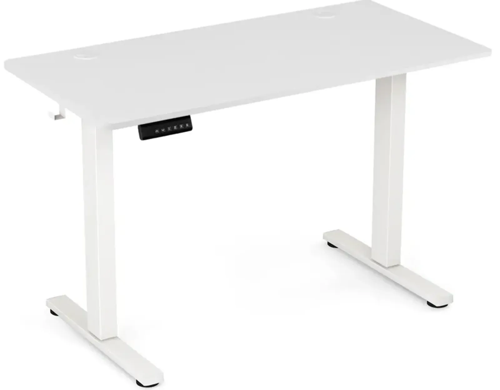 Adjustable Electric Standing Desk with 3 Memory Height Settings, Cable Management, and Hooks