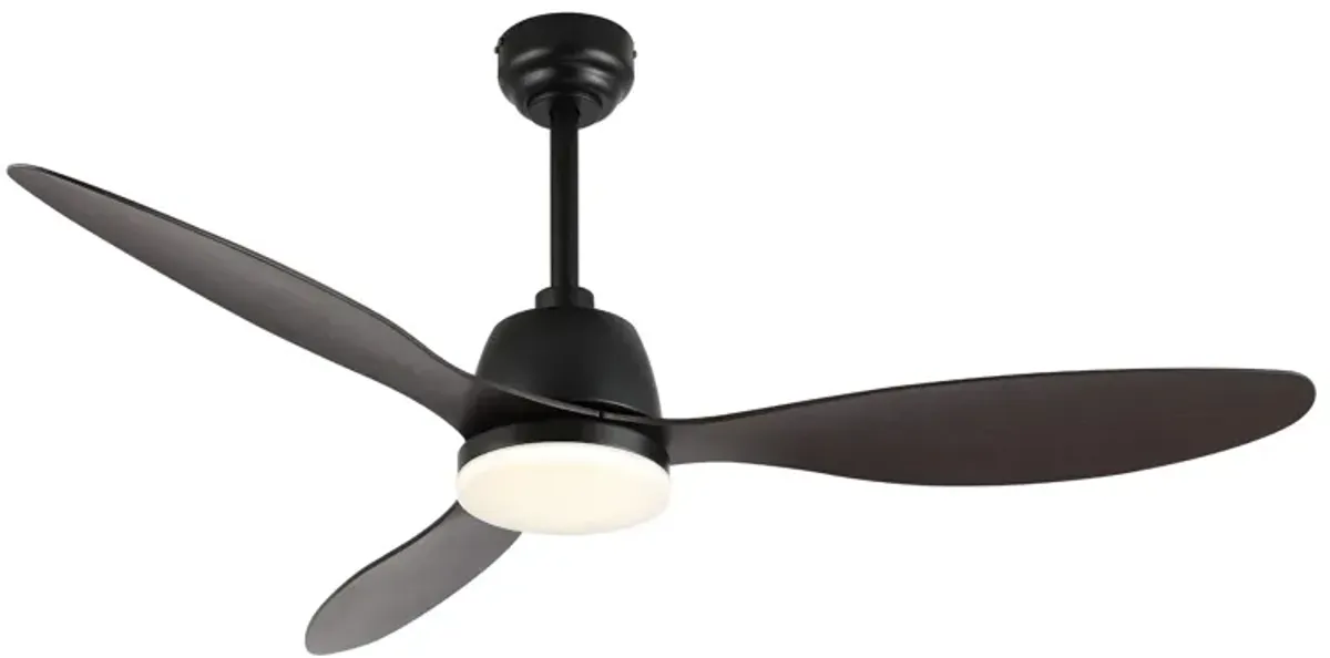 Audie Classic Industrial Iron/Plastic Integrated LED Ceiling Fan