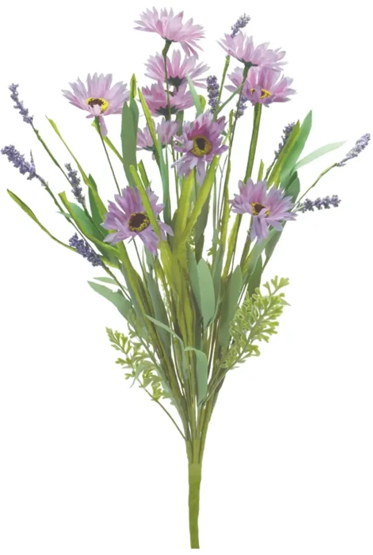 Mixed Daisy Artificial Flower Bush for Bright Home Décor and Floral Arrangements (Set of 6)