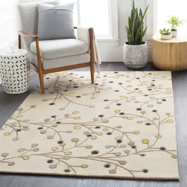 Athena ATH-5053 6' Round Beige Rug