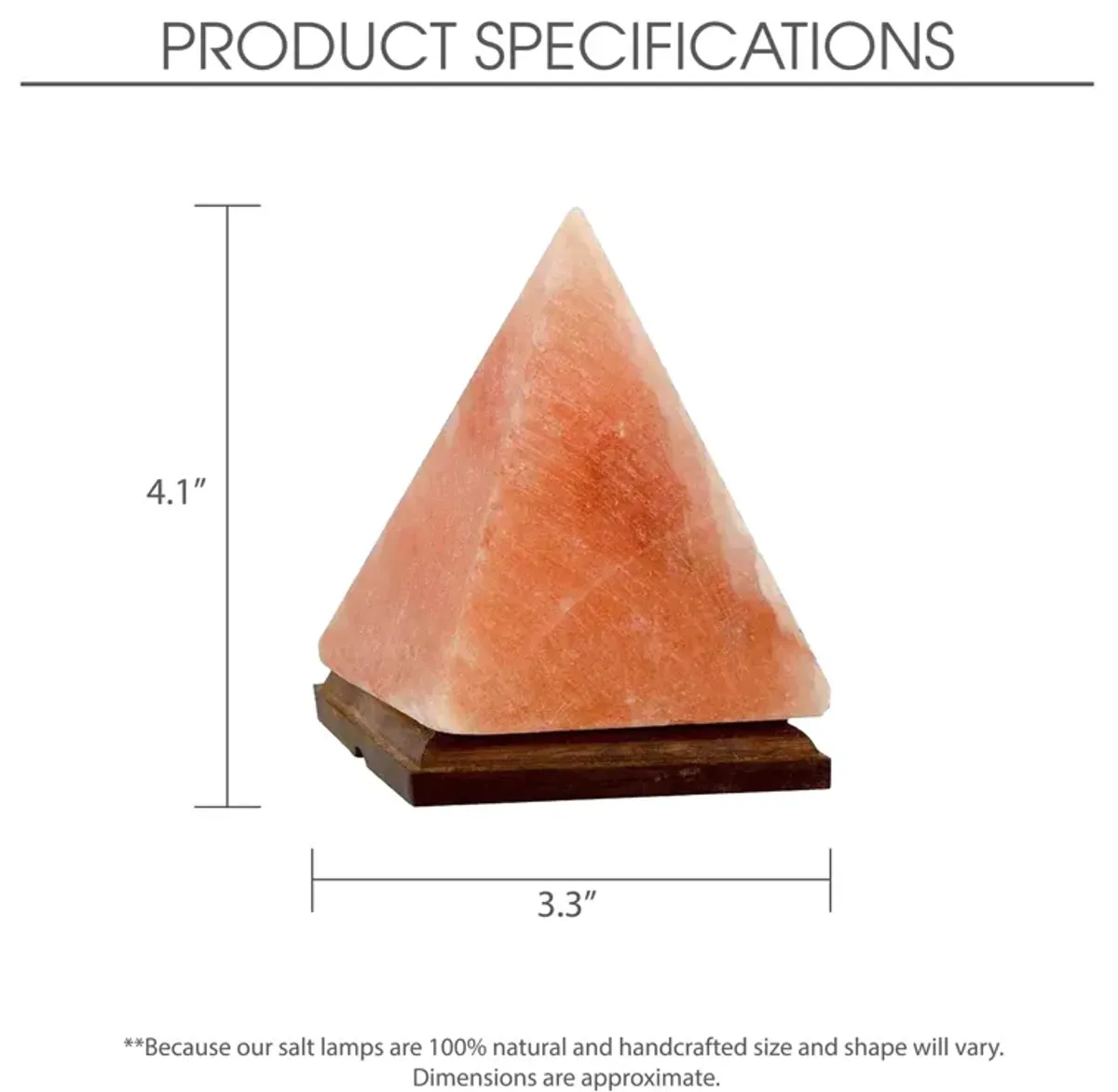 Loft Lyfe Layah Piramide Salt Lamp 8 Color Modes