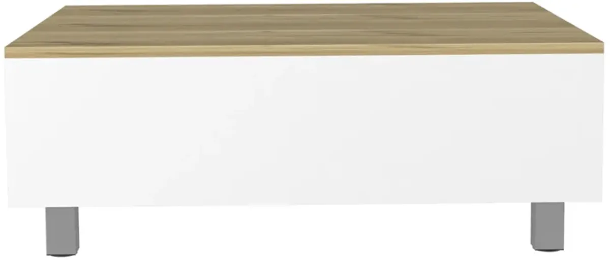 Lift Top Coffee Table Annapolis, Living Room, White / Light Oak