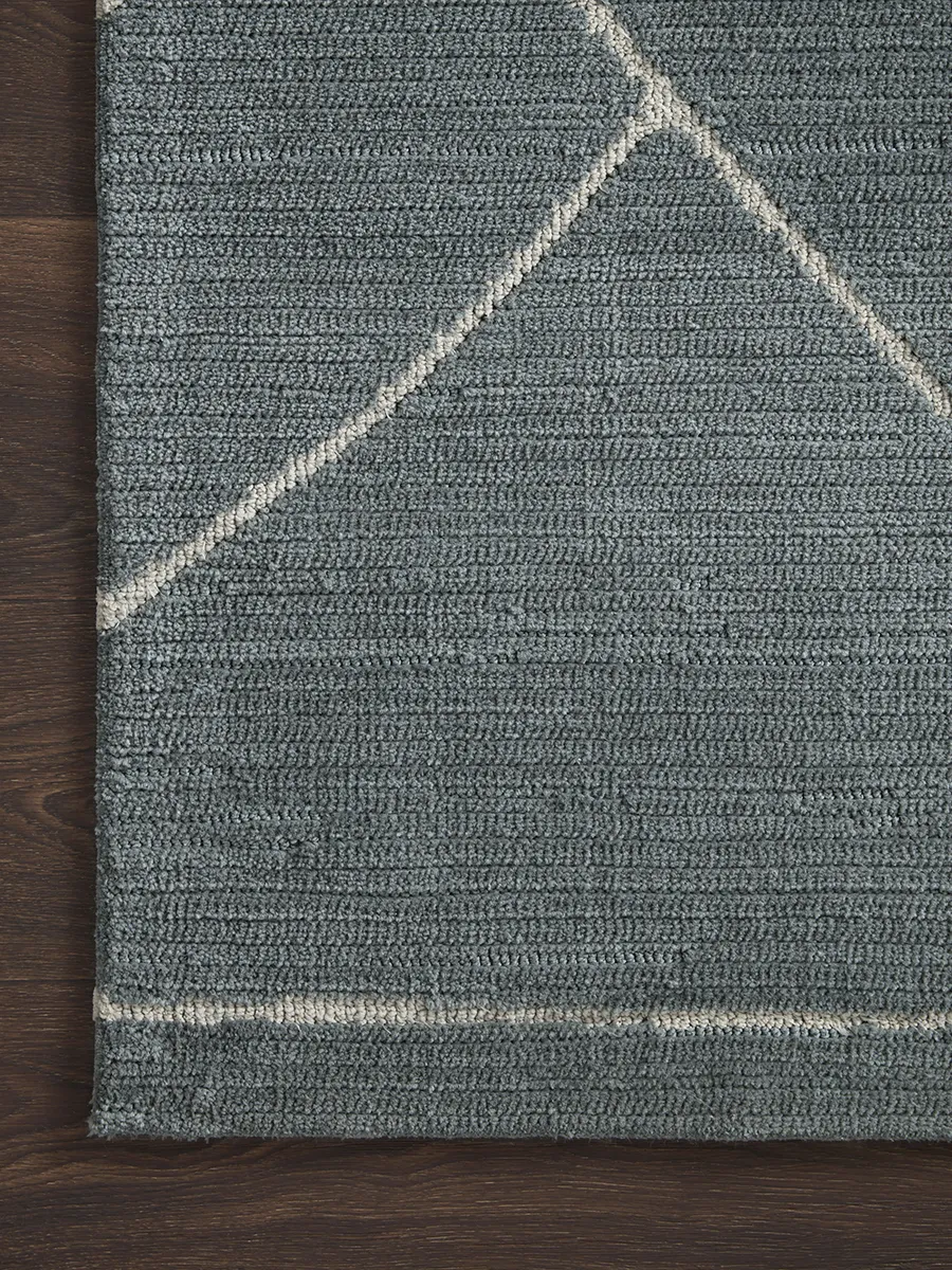 Logan Slate/White 9'3" x 13' Rug