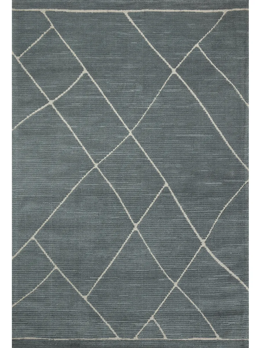 Logan Slate/White 9'3" x 13' Rug