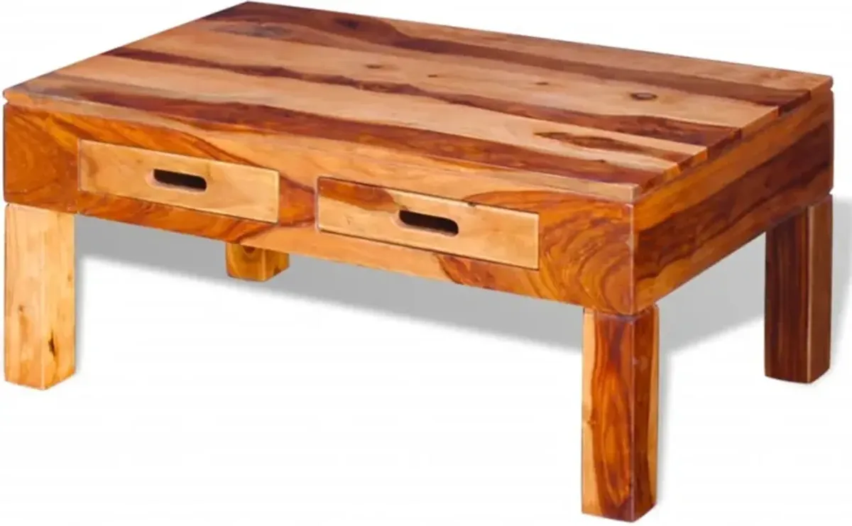 vidaXL Coffee Table Solid Sheesham Wood