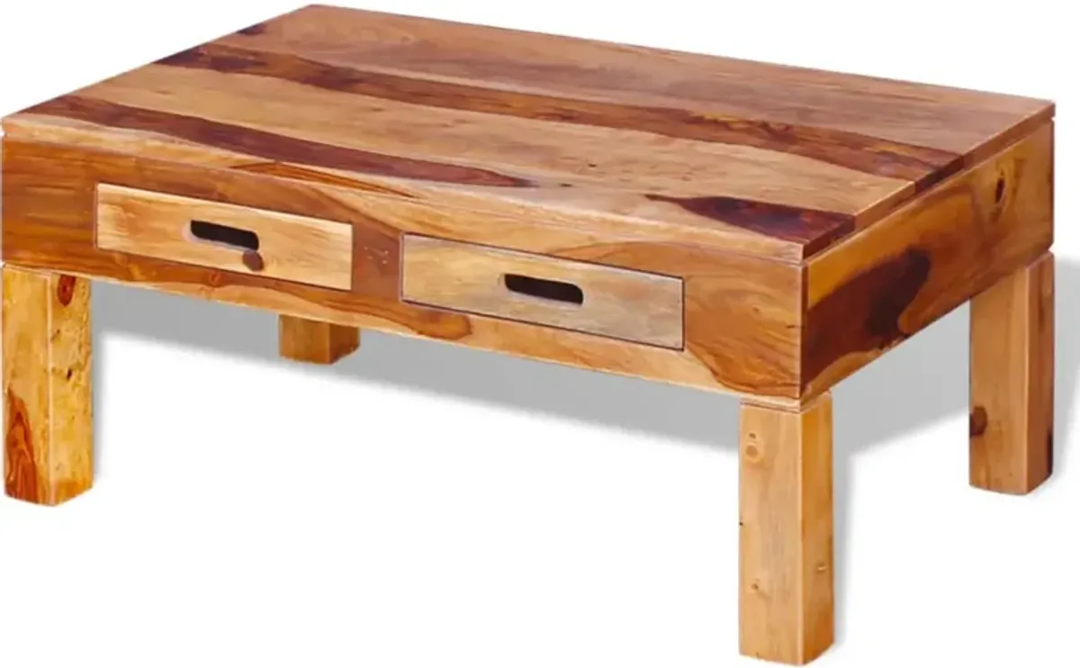 vidaXL Coffee Table Solid Sheesham Wood