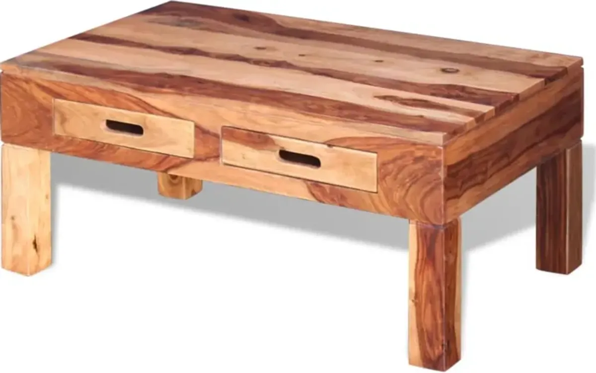 vidaXL Coffee Table Solid Sheesham Wood