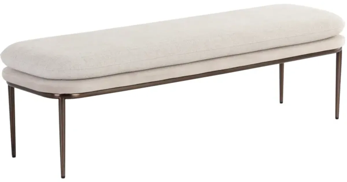 Koffi Dark Bronze Bench
