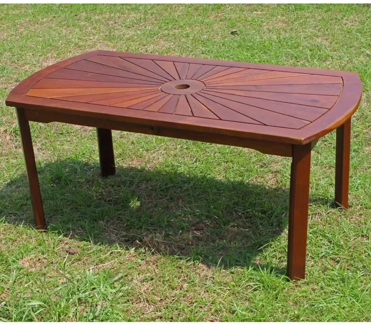 Highland Acacia Sunburst Coffee Table