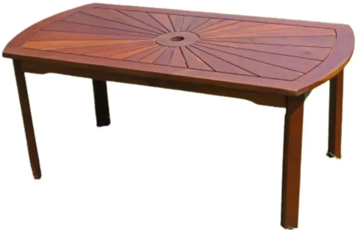 Highland Acacia Sunburst Coffee Table