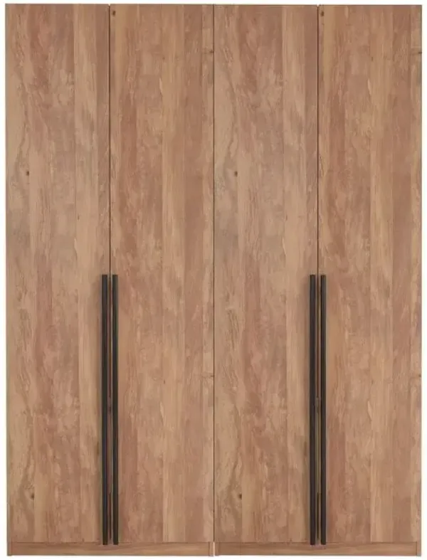 Lee Module Wardrobe in Brown (Set of 2)