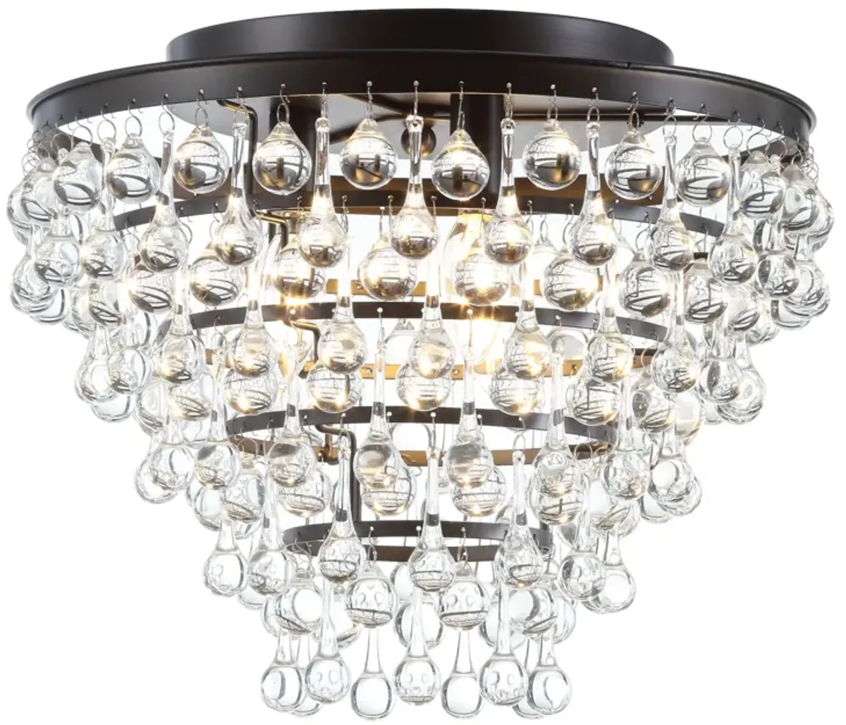 Toronto Metal/Crystal LED Flush Mount