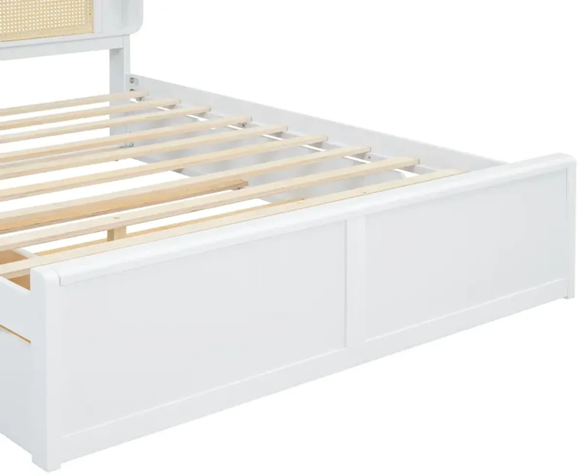 Merax Platform Bed with 2 Drawers and Trundle