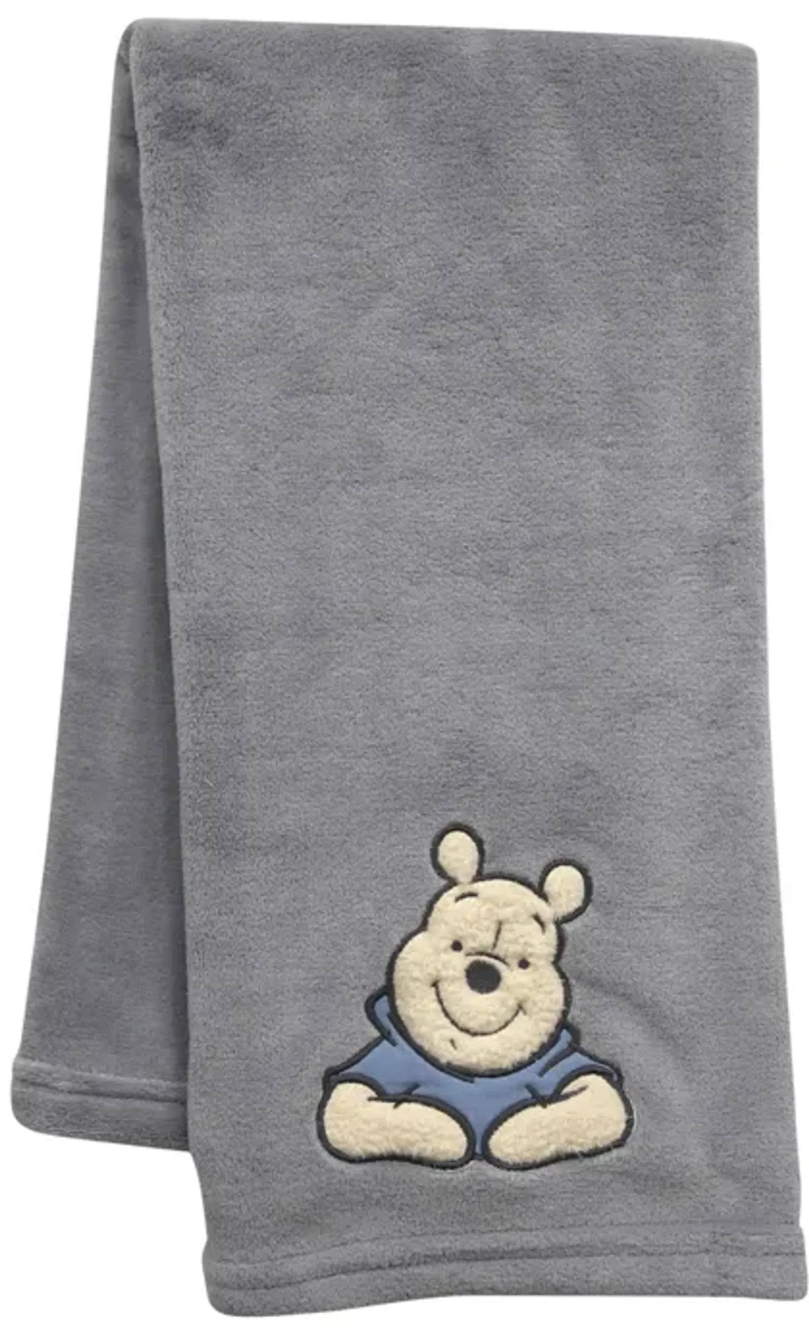 Disney Baby Forever Pooh Gray Bear Baby Blanket by Lambs & Ivy