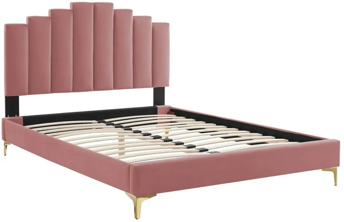 Modway - Elise King Performance Velvet Platform Bed