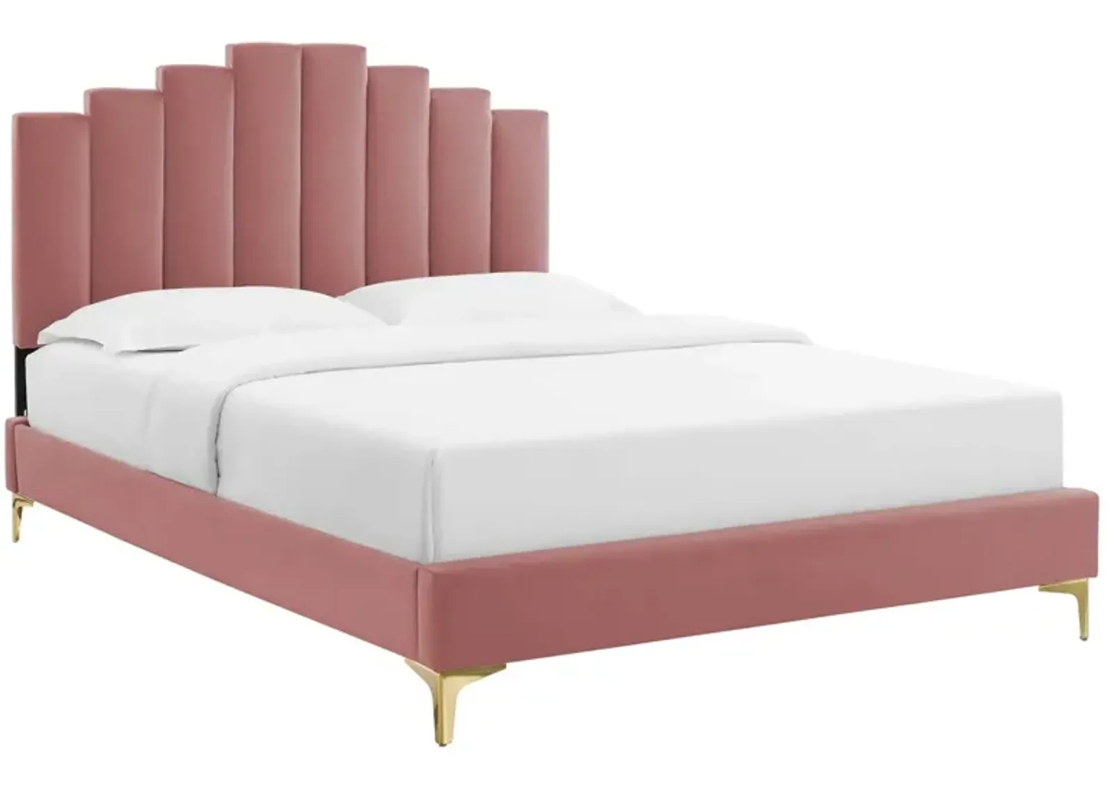 Modway - Elise King Performance Velvet Platform Bed