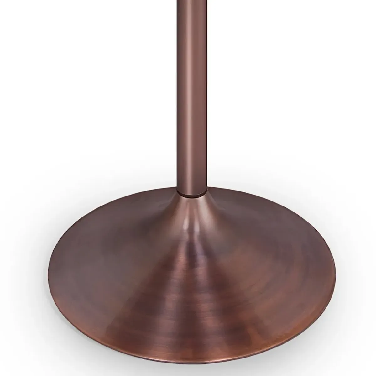 Simpli Home Osborne Dining Table In White/Copper