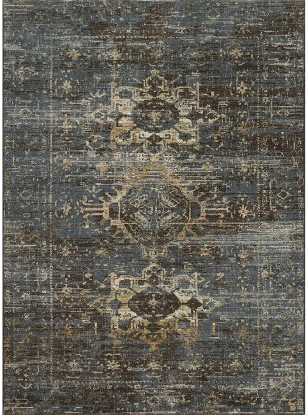 James JAE02 Midnight/Sunset 5'3" x 7'8" Rug by Magnolia Home by Joanna Gaines x Loloi