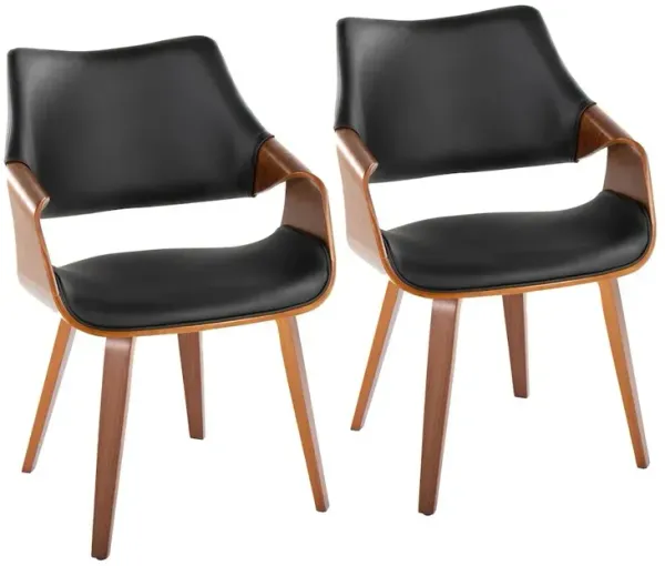 LumiSource Curvo Highback Chair - Set of 2