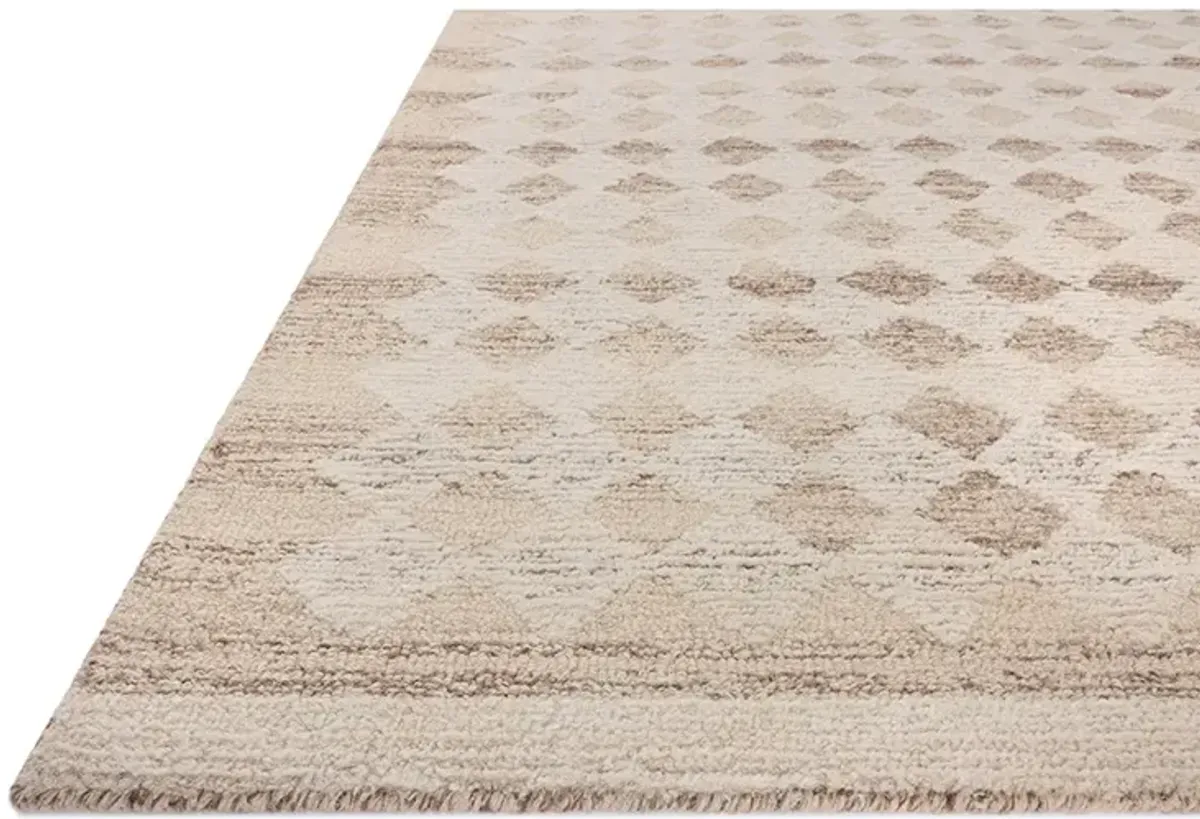 Rae Natural/Ivory 2'6" x 7'6" Runner Rug by Magnolia Home by Joanna Gaines x Loloi