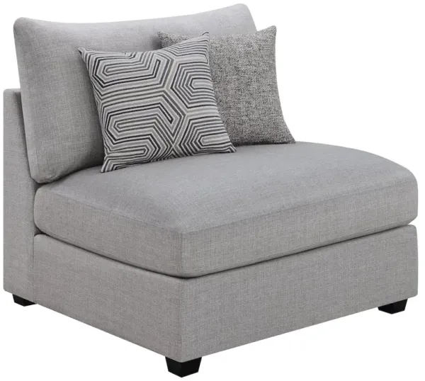 Coaster Co. of America Cambria Upholstered Armless Chair Grey