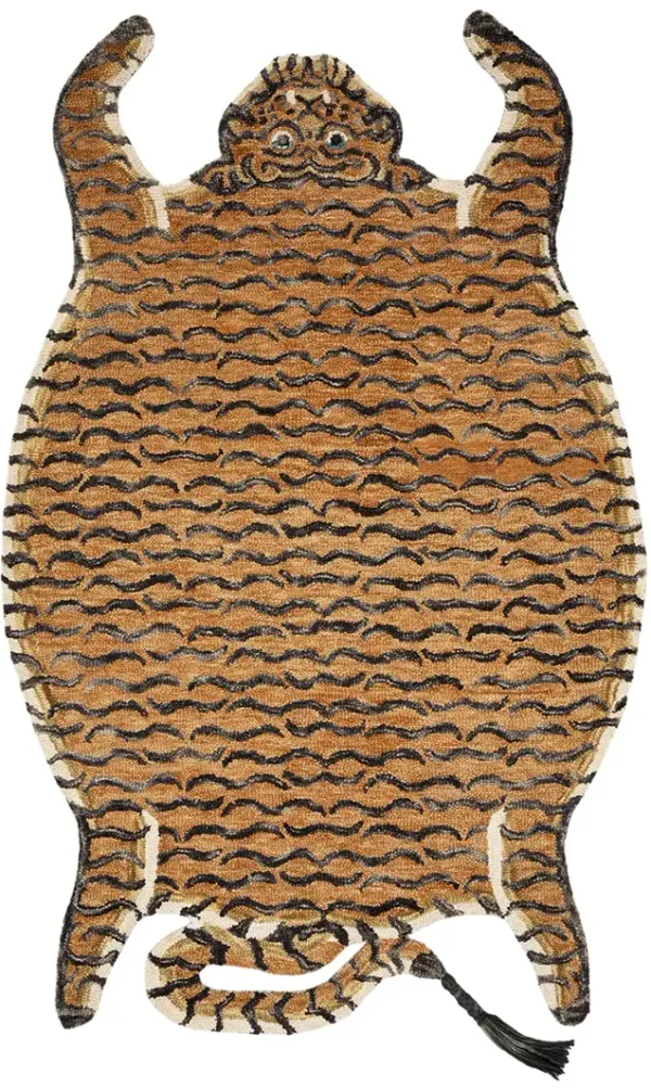 Feroz FER05 Tangerine 4' x 6' Rug