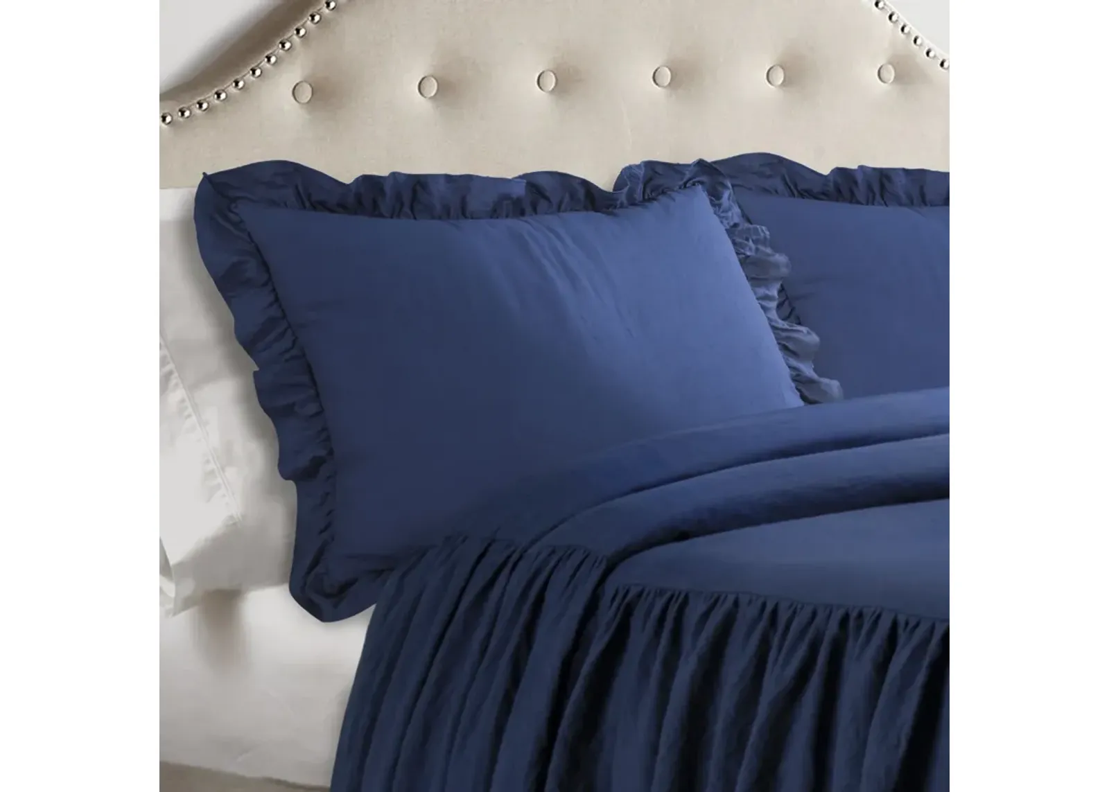 Ruffle Skirt Bedspread 3Pc Set