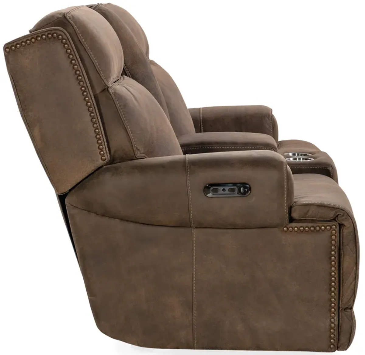 Wheeler Power Console Loveseat with Power Headrest