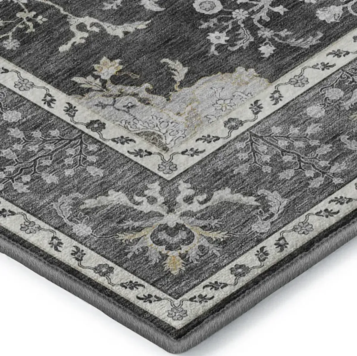 Hatay HY9 Charcoal 3' x 5' Rug