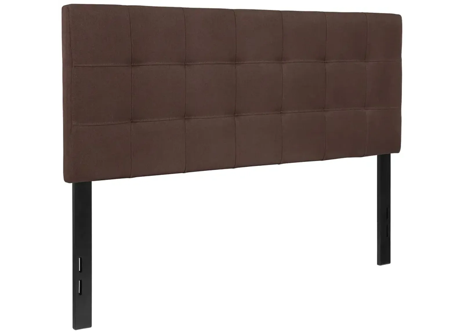 Flash Furniture Bedford Tufted Upholstered Full Size Headboard in Dark Brown Fabric