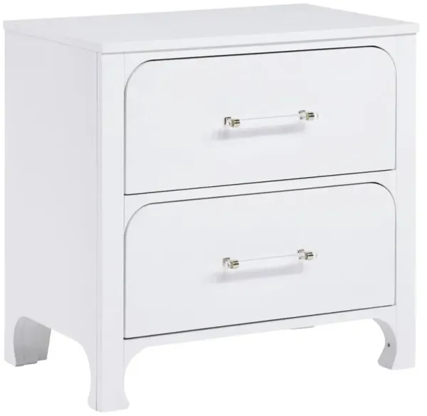 Anastasia 2-drawer Nightstand Pearl White