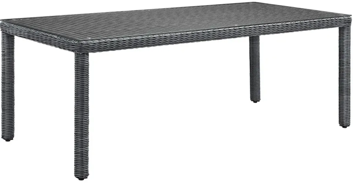 Modway - Summon 83" Outdoor Patio Dining Table Gray