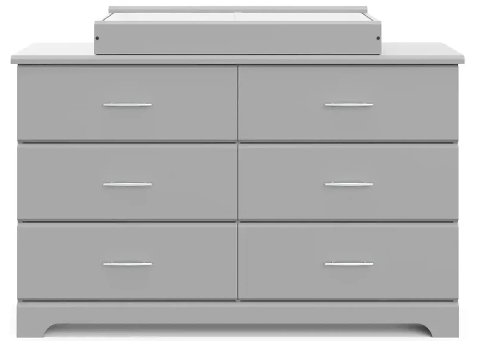 Storkcraft Brookside 6 Drawer Double Dresser (Pebble Gray)