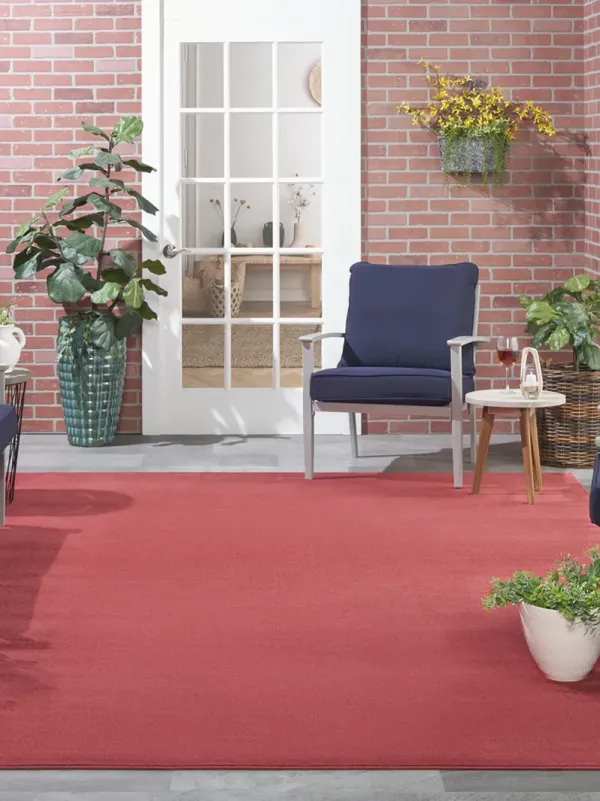 Nourison Essentials NRE01 Brick Red 9' x 12' Rug