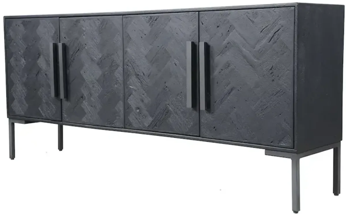 Moe's Home Collection Fishbone Sideboard Black