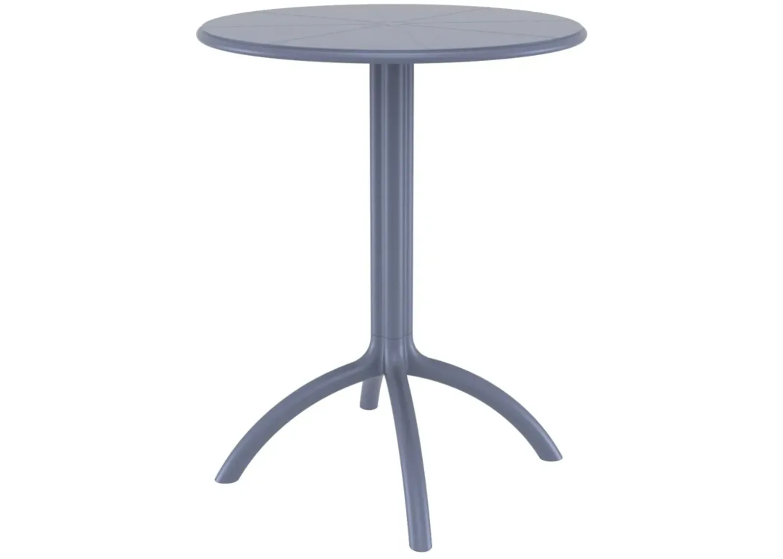 29" Silver Durable Round Outdoor Patio Dining Table