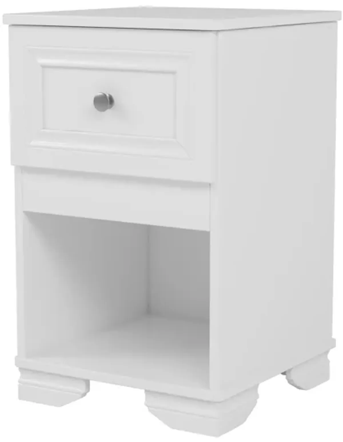 Merax Elegant Design Nightstand with A Drawer and Open Shelf