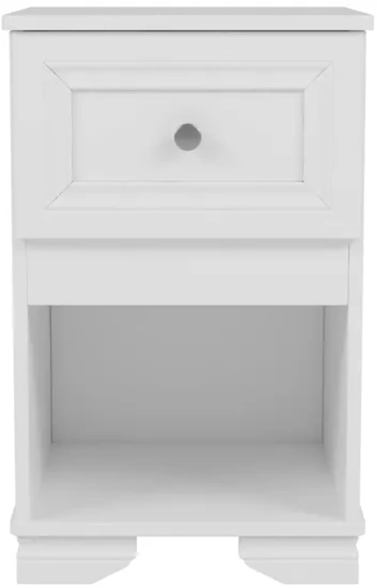 Merax Elegant Design Nightstand with A Drawer and Open Shelf