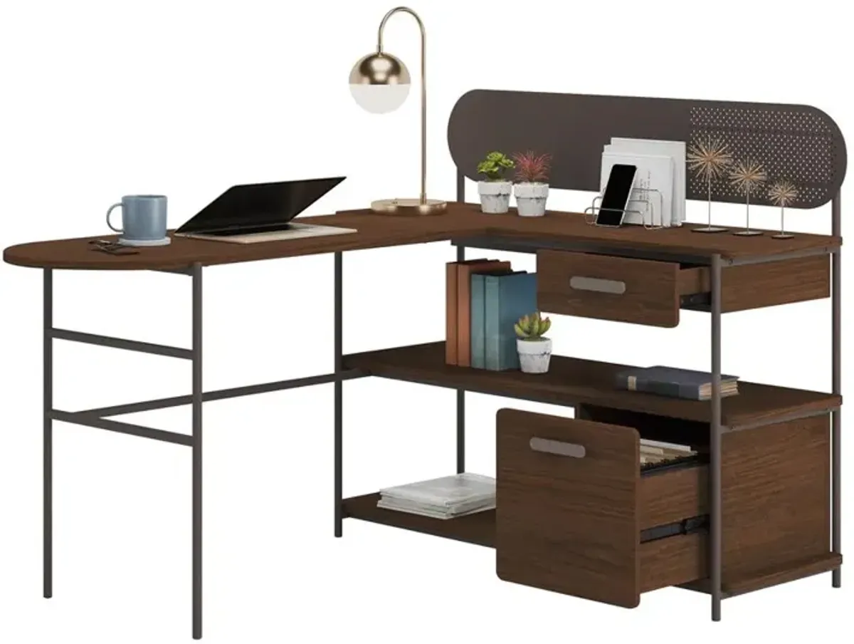 Sauder Radial L Desk Uw