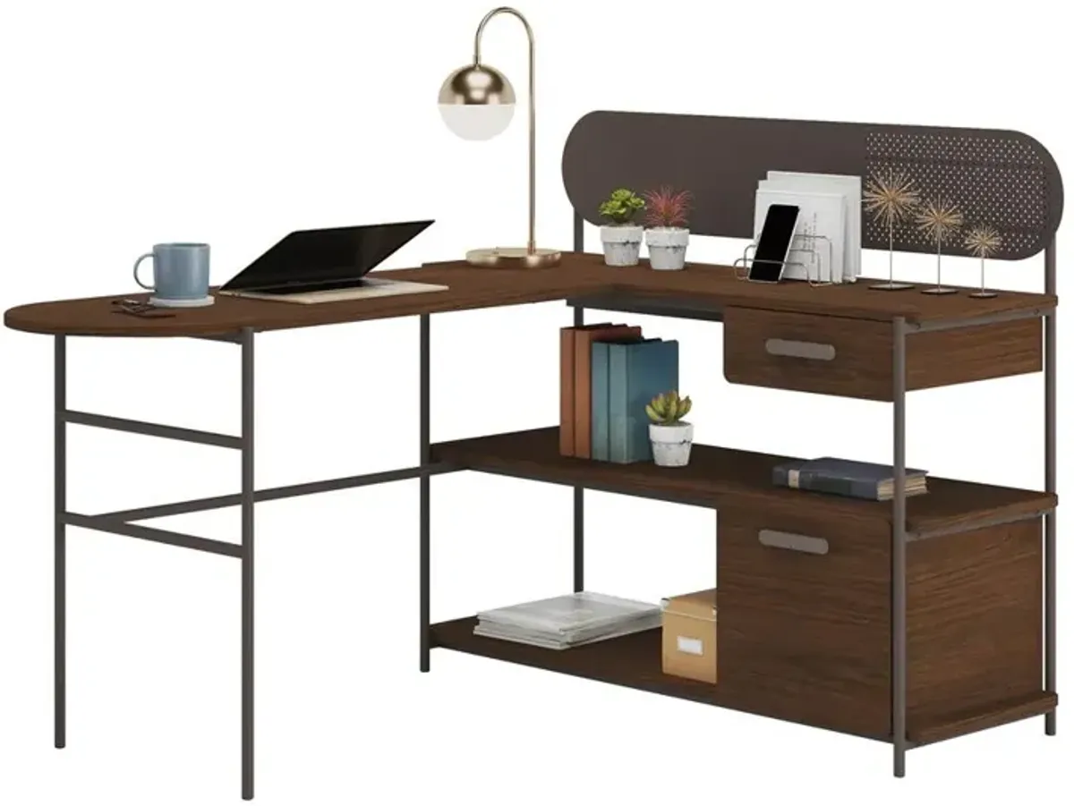 Sauder Radial L Desk Uw