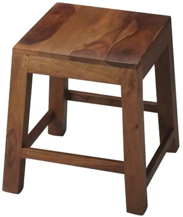 Butler Specialty Hewett Solid Wood 16.5W Stool, Light Brown
