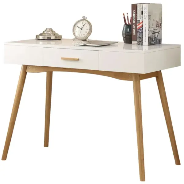 Contemporary Writing Desk with Mid-Century Style Legs – Laptop Ready