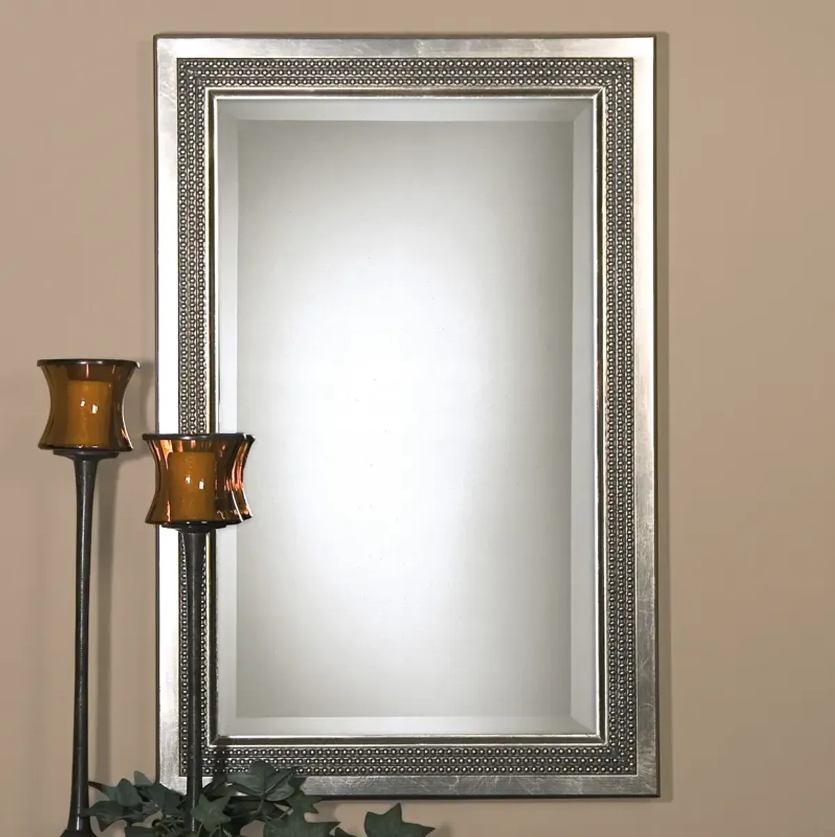 Uttermost Triple Beaded, Vanity Mirror