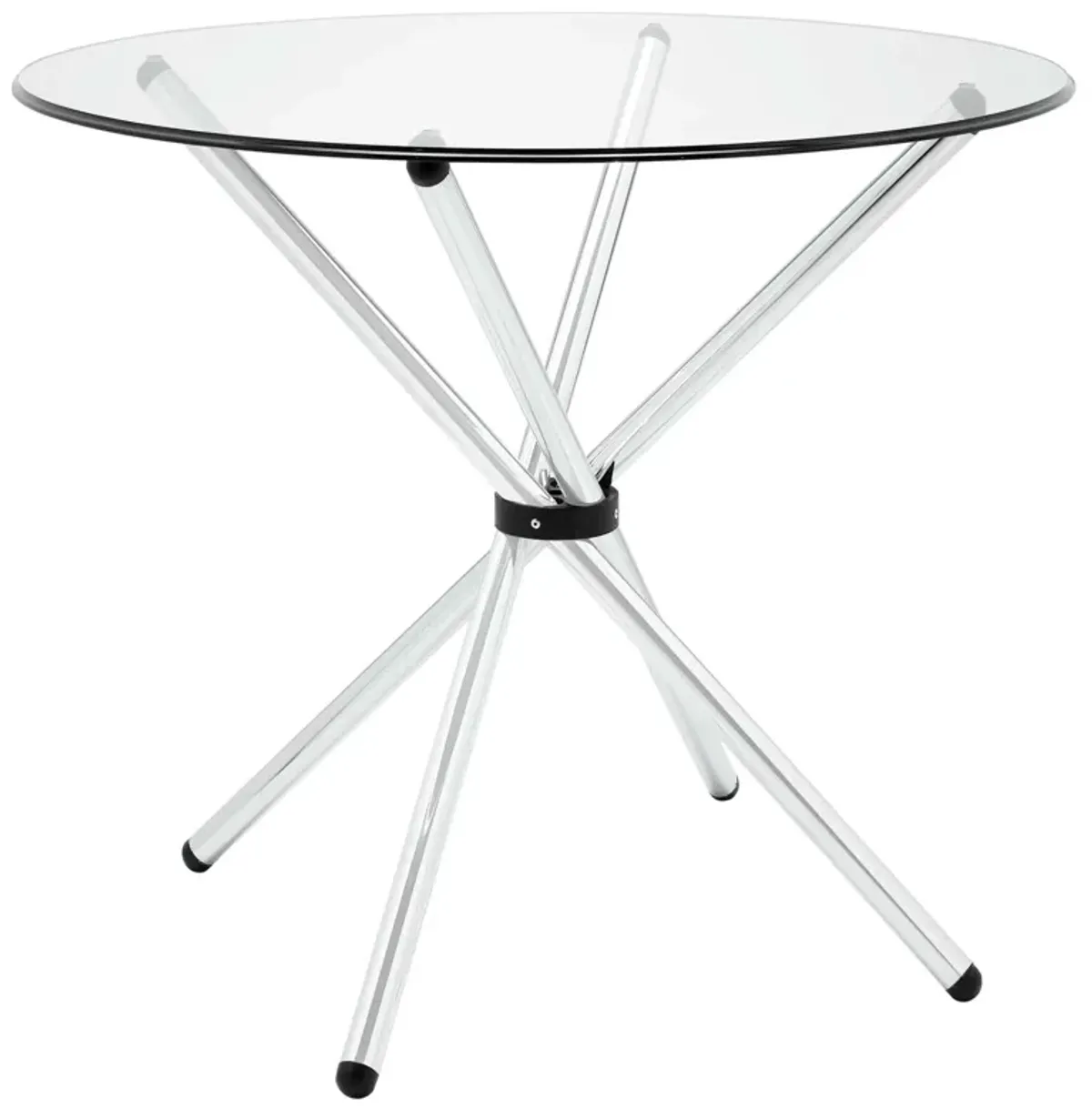 Modway - Baton Round Dining Table Clear