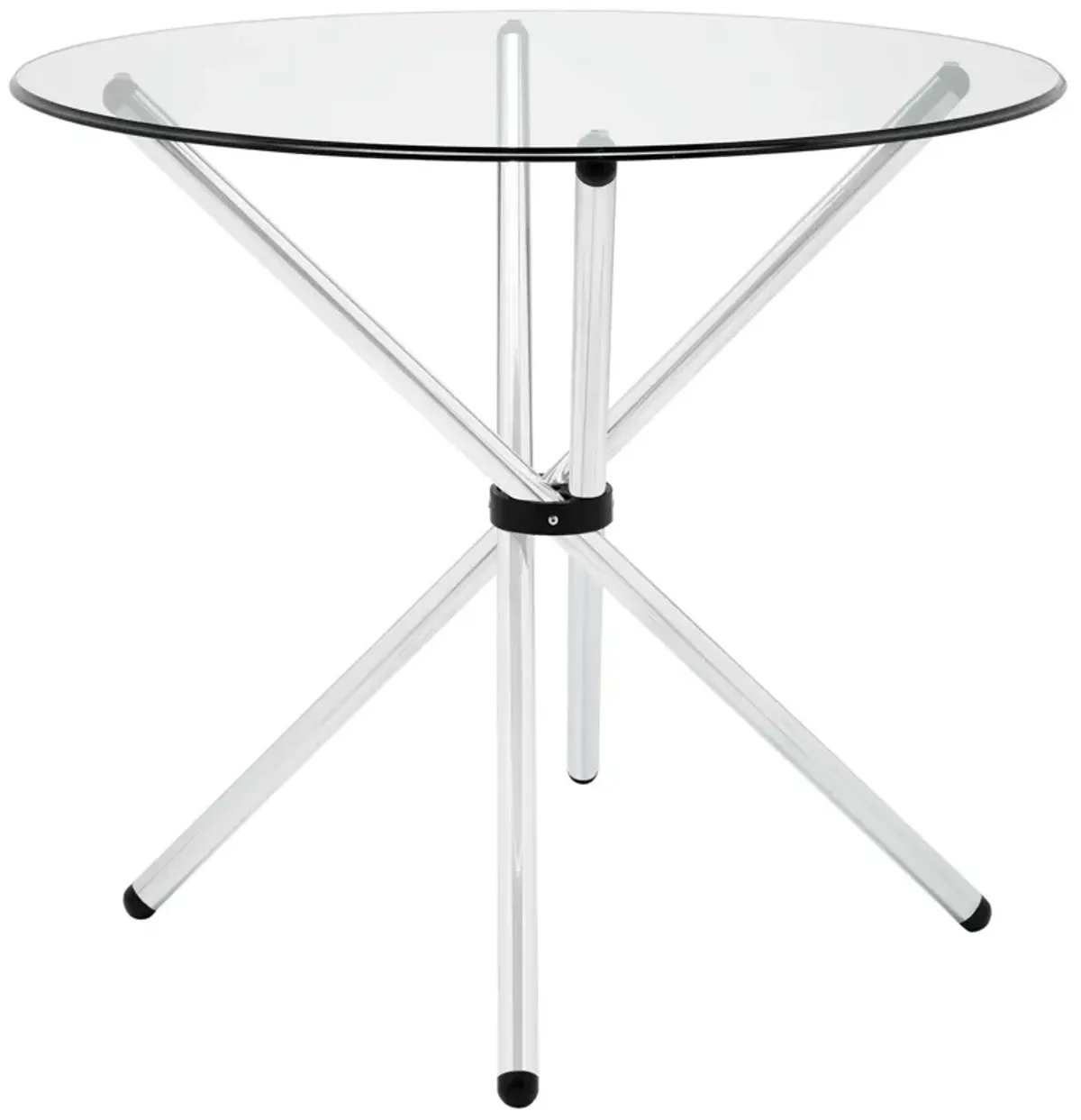 Modway - Baton Round Dining Table Clear