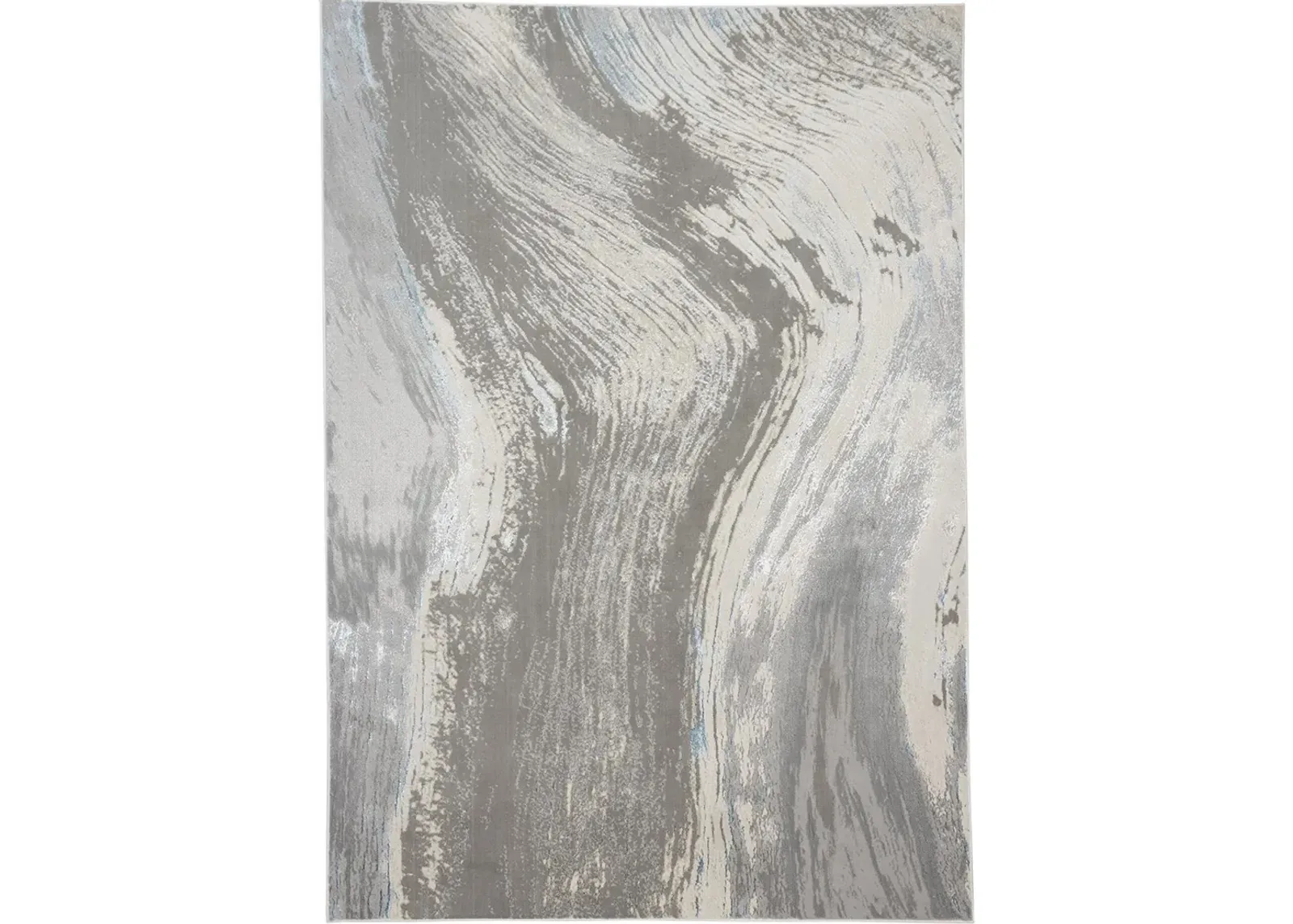 Azure 3524F Gray/Ivory/Blue 3'11" X 6' Rug